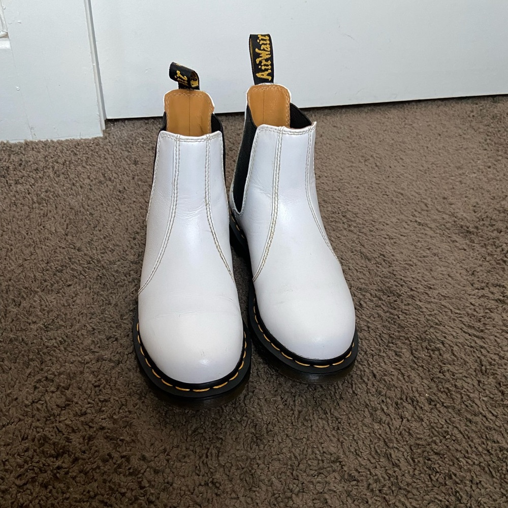 Dr. Martens 2976 Chelsea Boots White Size UK 4 US 6 EU 37